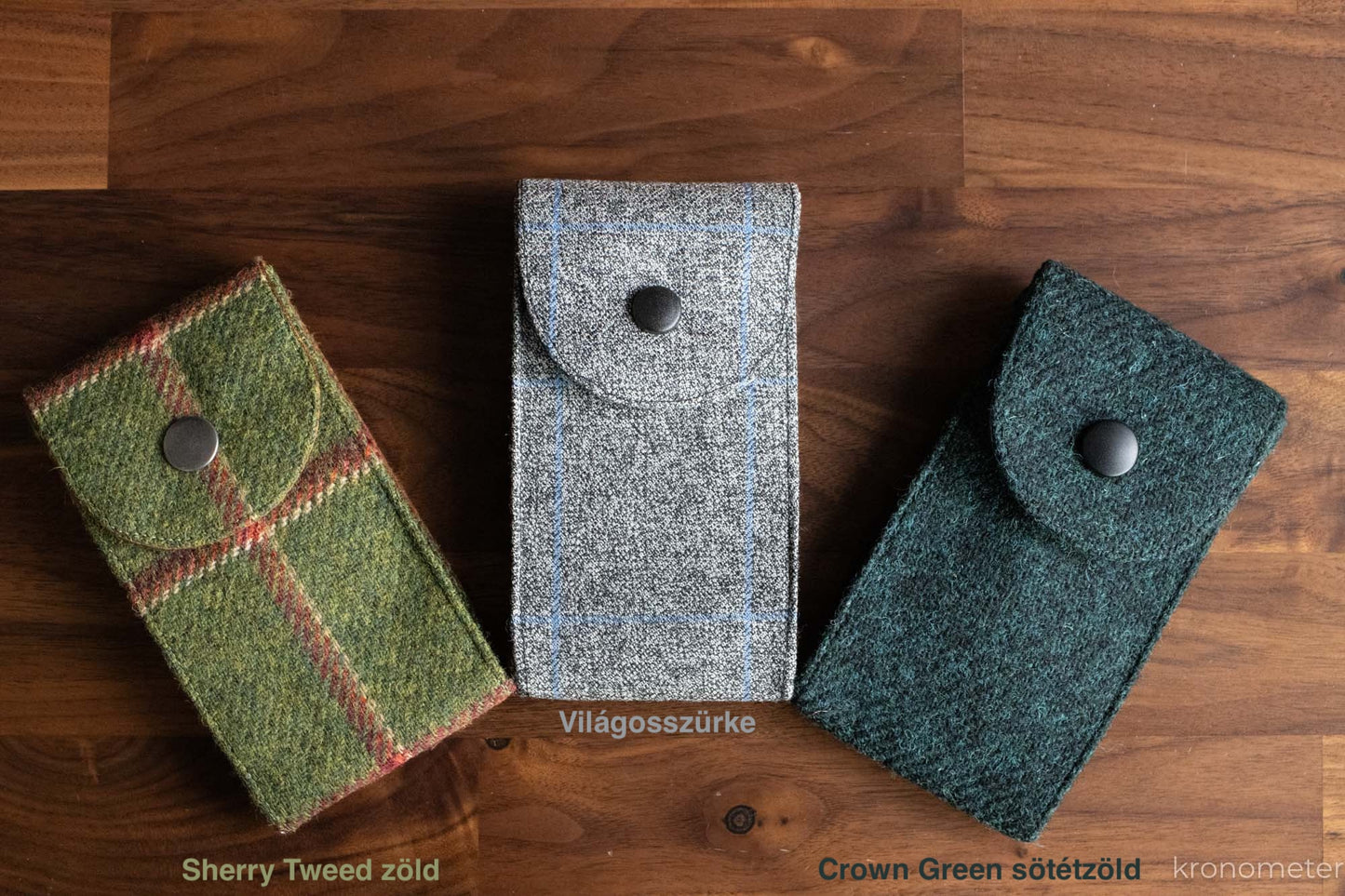 Prémium Tweed Óratartó "pouch" - Holland & Sherry anyagból